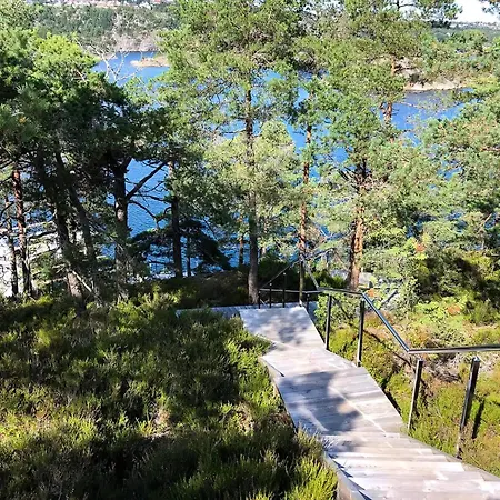 With Panoramic View Of Sandnesfjorden